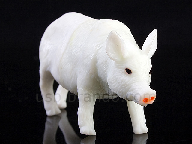 USB White Piggy Flash Drive