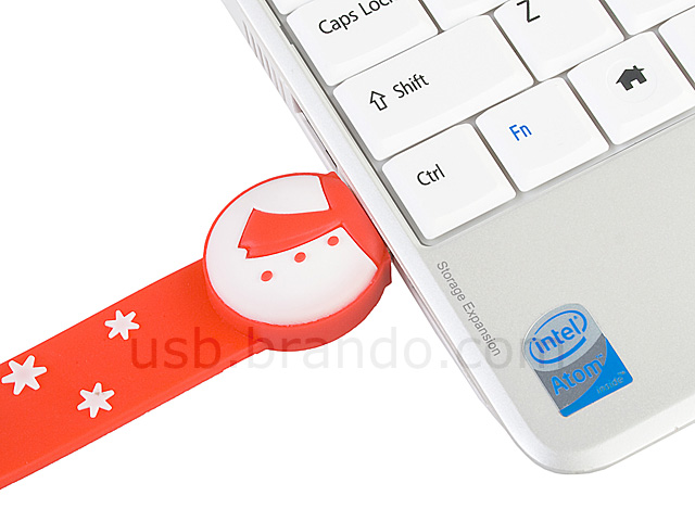 USB Snowman Wrist Band Flash Drive