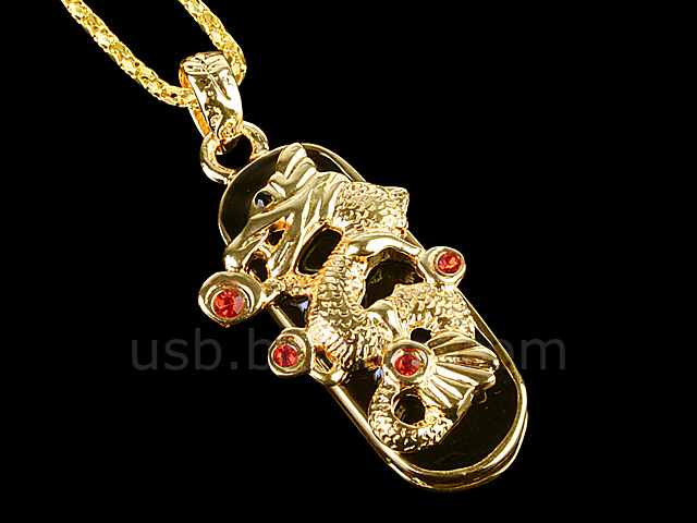 USB Jewel Dragon Necklace Flash Drive