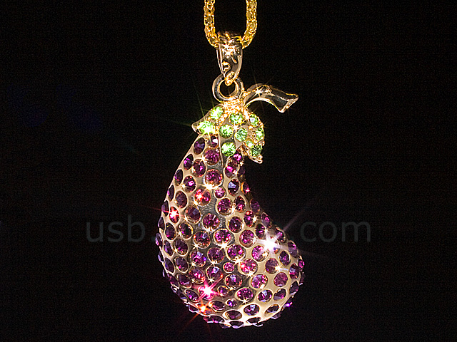 USB Jewel Eggplant Flash Drive