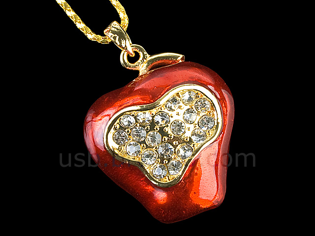 USB Jewel Apple Necklace Flash Drive III