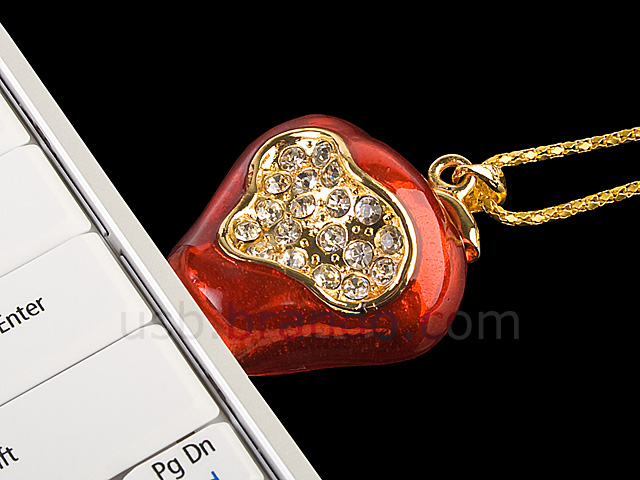 USB Jewel Apple Necklace Flash Drive III