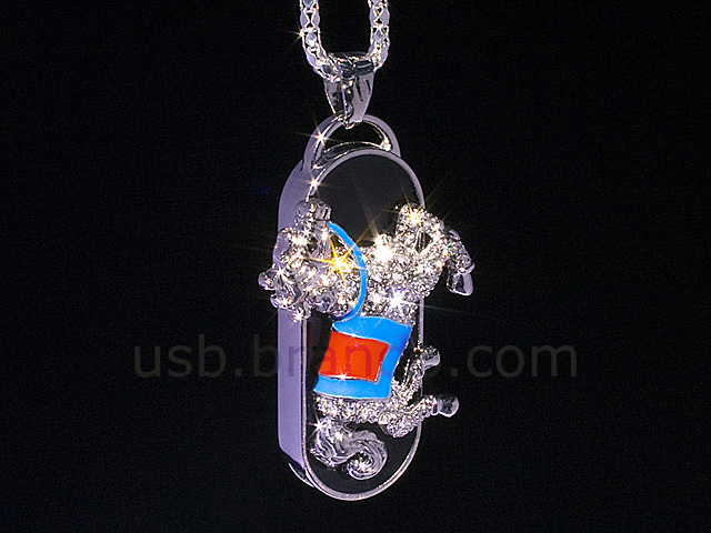 USB Jewel Horse Necklace Flash Drive