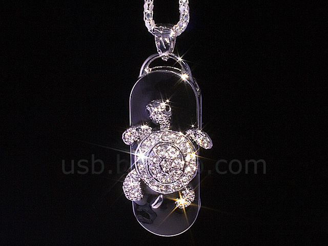USB Jewel Tortoise Necklace Flash Drive