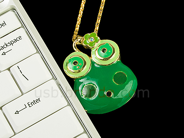 USB Frog Necklace Flash Drive