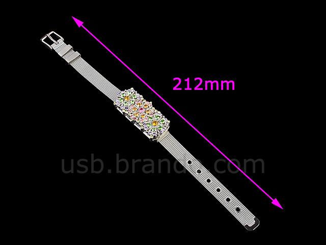 USB Jewel Flowers Bracelet Flash Drive