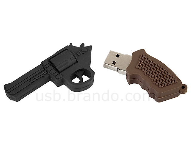 USB Police Revolver Gun Flash Drive