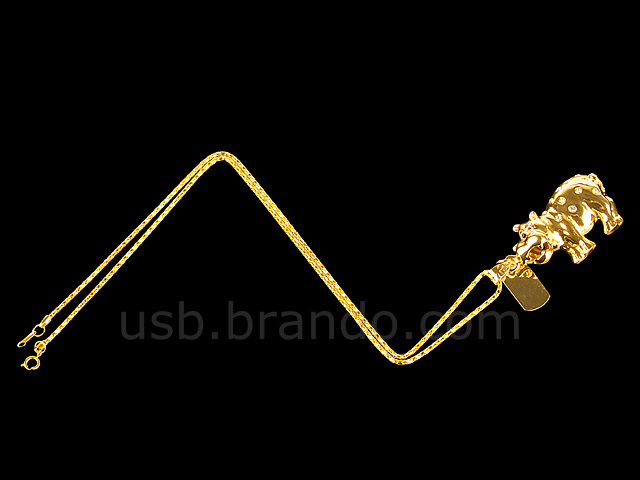 USB Jewel Cow Necklace Flash Drive II