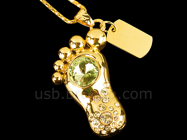 USB Jewel Foot Necklace Flash Drive III