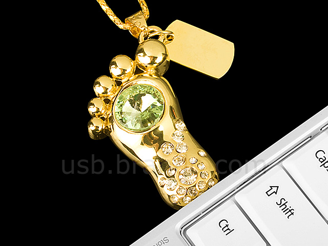 USB Jewel Foot Necklace Flash Drive III