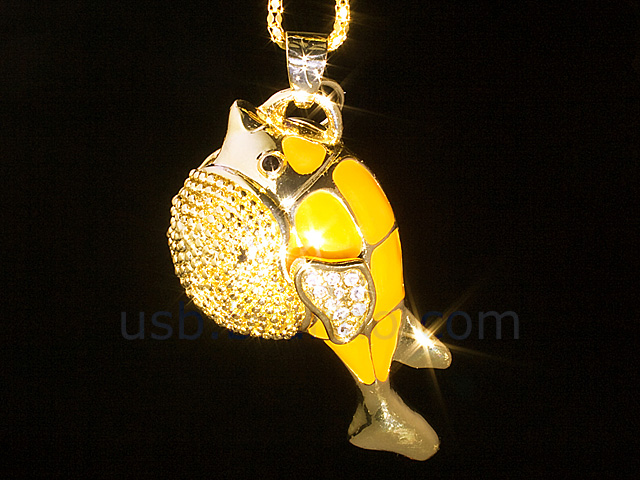 USB Jewel Fish Necklace Flash Drive V