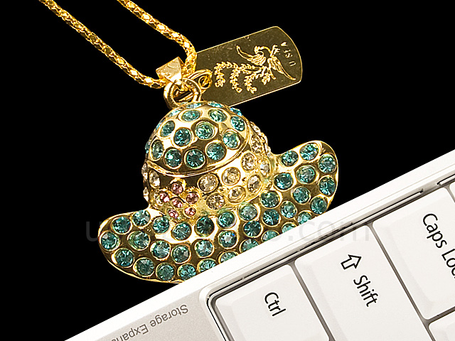 USB Jewel Hat Neclace Flash Drive