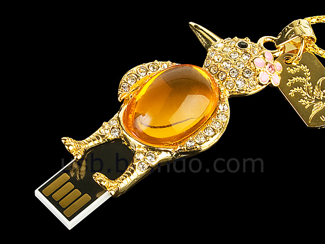 USB Jewel Bird Necklace Flash Drive II