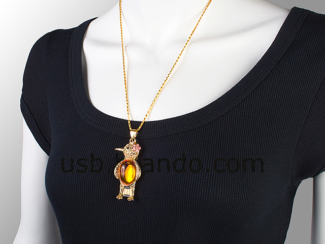 USB Jewel Bird Necklace Flash Drive II