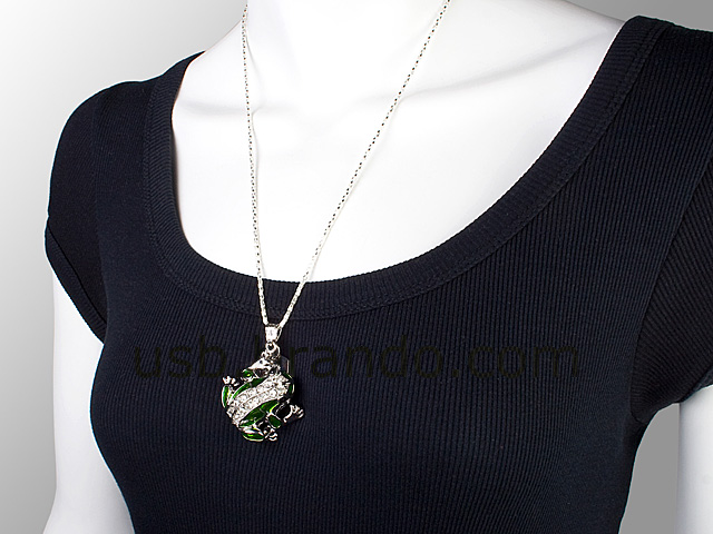 USB Jewel Frog Necklace Flash Drive II