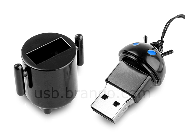USB Metallic Robot Flash Drive