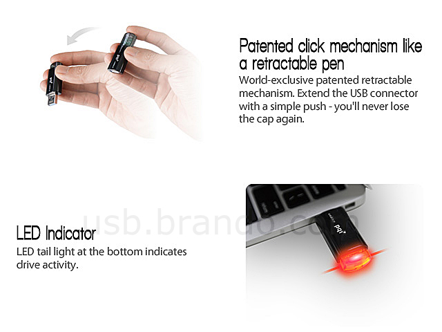 PQI Clicker USB 3.0 Flash Drive