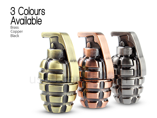 USB Metallic Hand Grenade Flash Drive