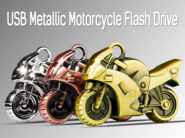 USB Metallic Motorcycle Flash Drive