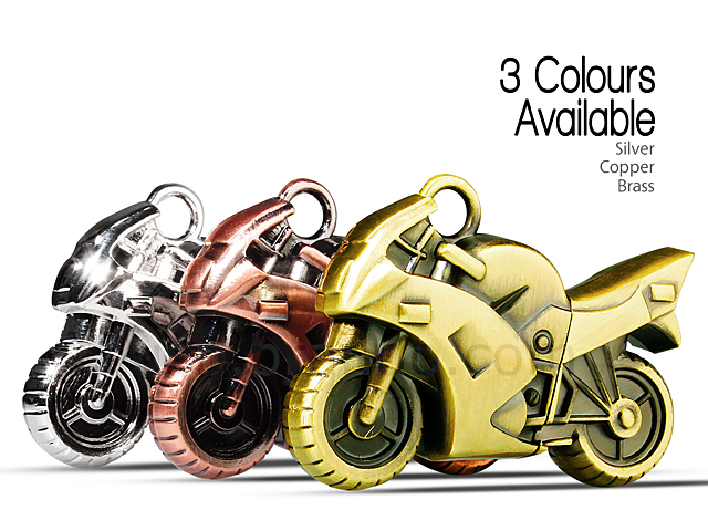 USB Metallic Motorcycle Flash Drive