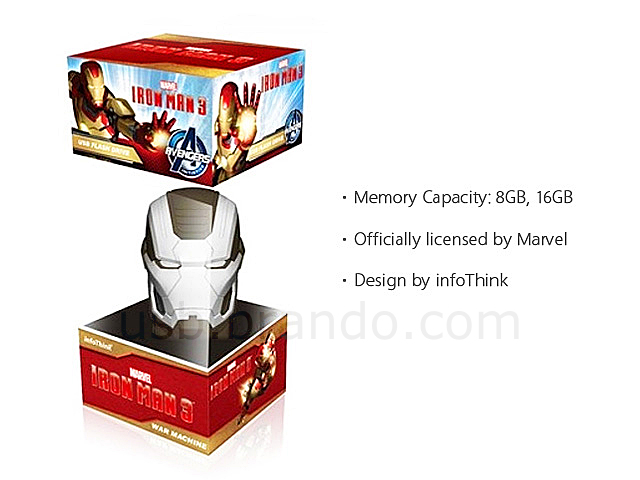 infoThink IRON MAN 3 USB Flash Drive - War Machine