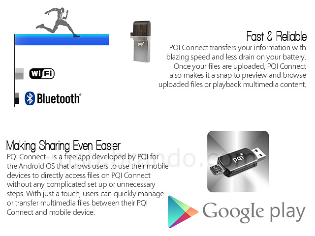 PQI Connect 201 2-in-1 USB Flash Drive