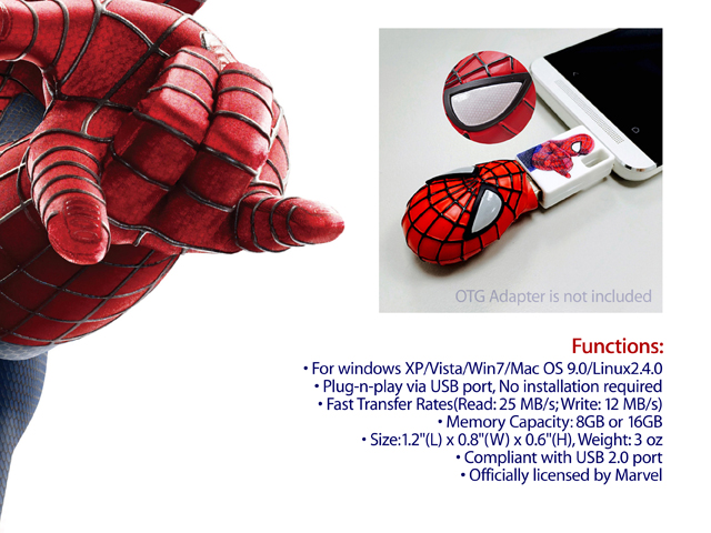 InfoThink The Amazing Spider-Man 2 USB Flash Drive