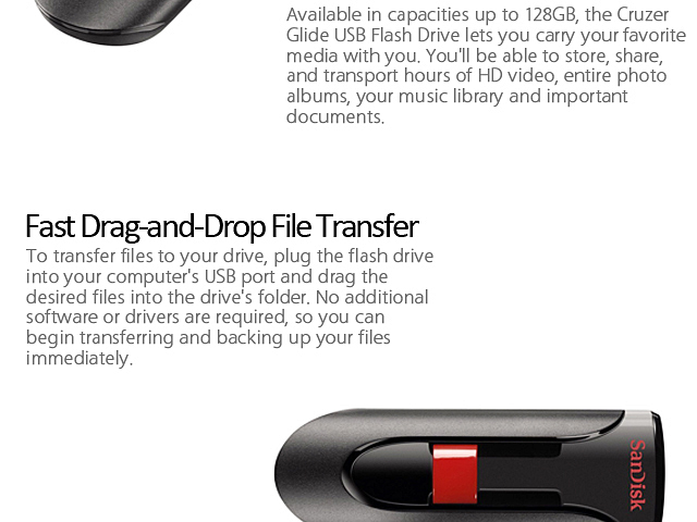 SanDisk Cruzer Glide USB Flash Drive