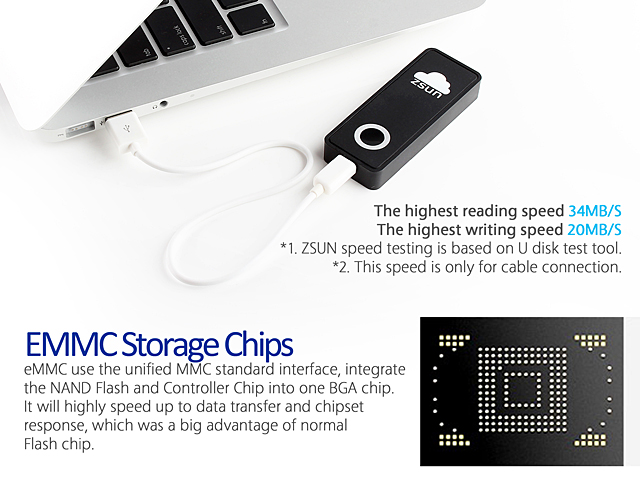 ZSUN Wireless USB Flash Drive