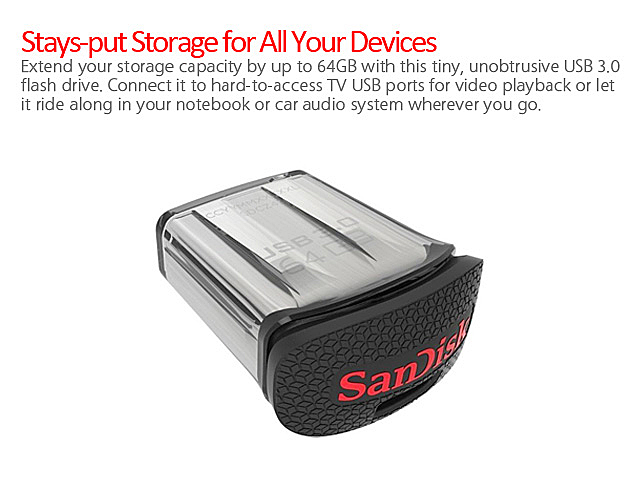 SanDisk Ultra Fit™ USB 3.0 Flash Drive