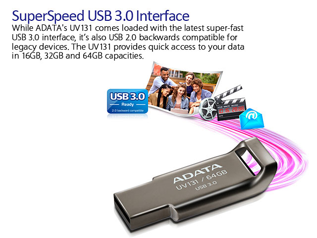 A-Data DashDrive UV131 USB 3.0 Flash Drive