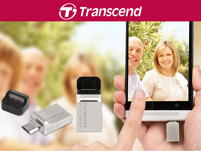 Transcend JetFlash 880 OTG USB 3.0 Flash Drive