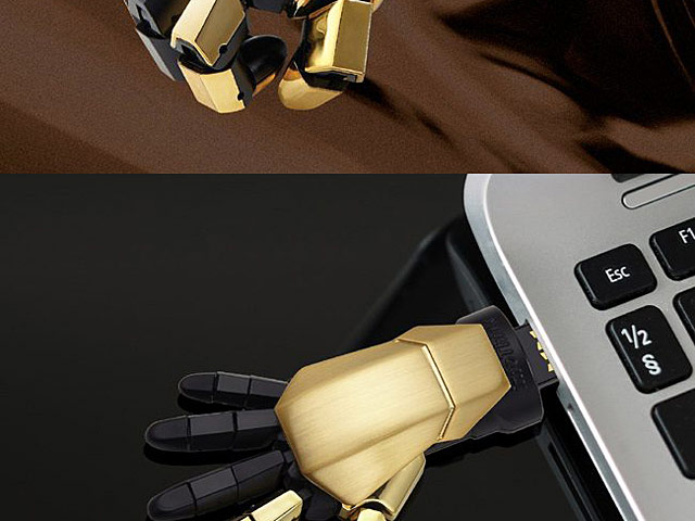 infoThink Iron Man USB Flash Drive - Right Hand (Black Gold Version)