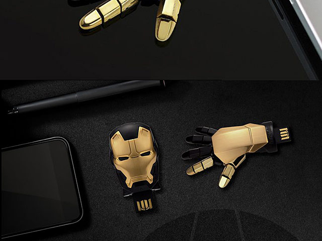 infoThink Iron Man USB Flash Drive - Right Hand (Black Gold Version)