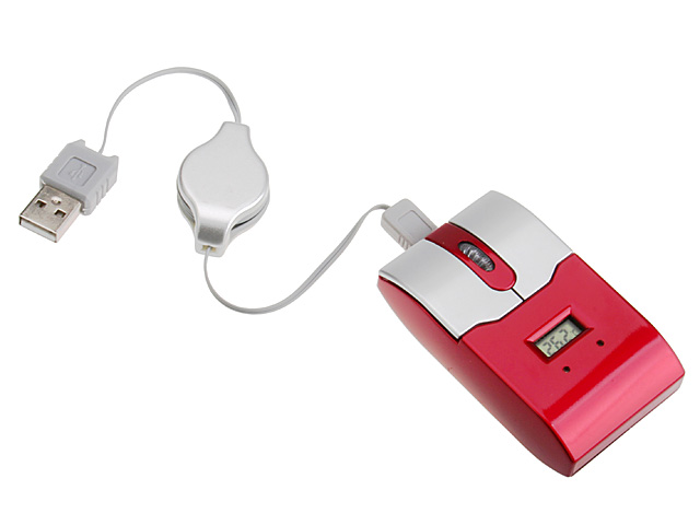 USB Mouse with Laser Pointer and Thermometer