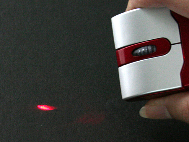 USB Mouse with Laser Pointer and Thermometer