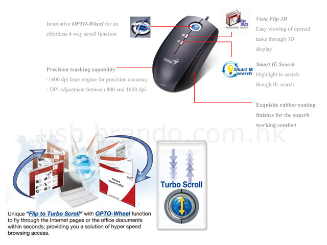 Genius Traveler 515 Laser Mouse