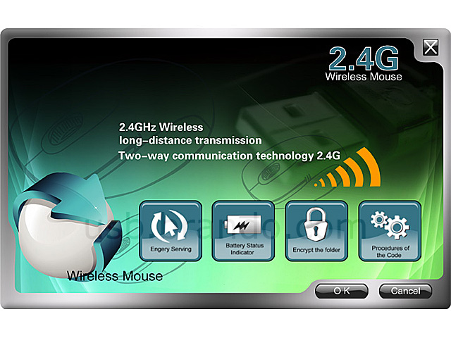 2.4GHz Wireless Mouse with Folder Encryption