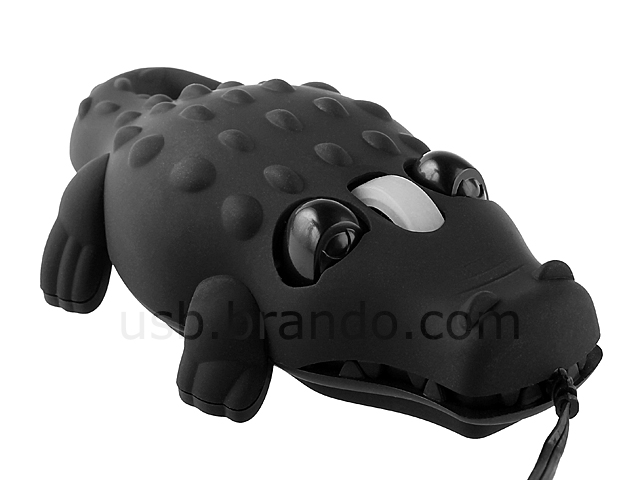 USB Crocodile Retractable Optical Mouse