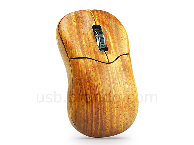 USB Wooden Wireless Mouse