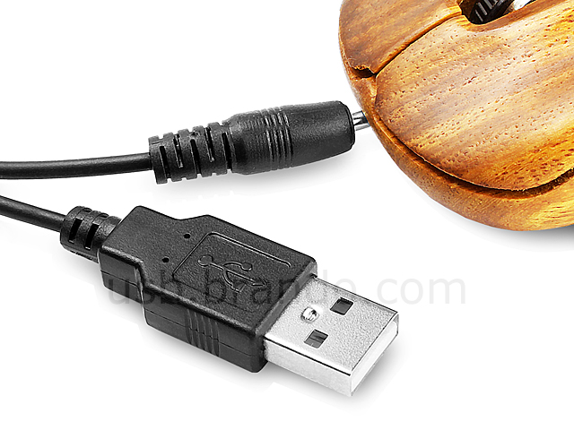 USB Wooden Wireless Mouse