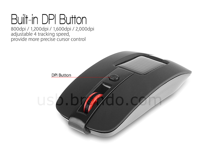 Solar Rechargeable Wireless Mouse