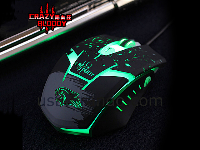 USB Crazy Bloody Gaming Mouse