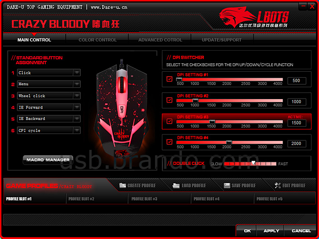 USB Crazy Bloody Gaming Mouse