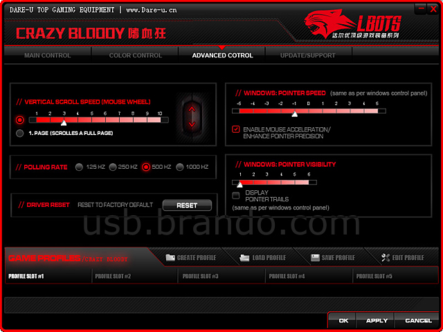 USB Crazy Bloody Gaming Mouse