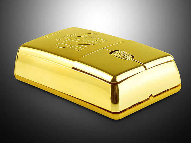 Gold Bar Wireless USB Mouse