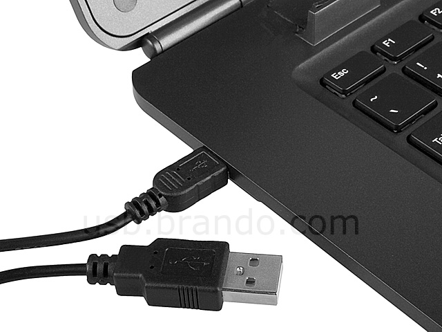 USB Notebook Cooling Pad with Keyboard + Touchpad