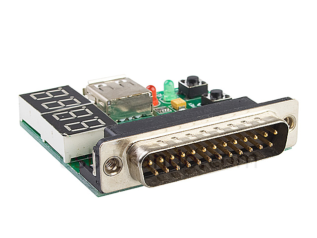 Computer Motherboard Debug Card (Parallel Port/4 Digital LEDs)