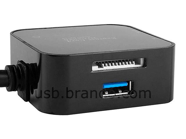 Express Card to USB 3.0 4-Port Hub + Card Reader Combo