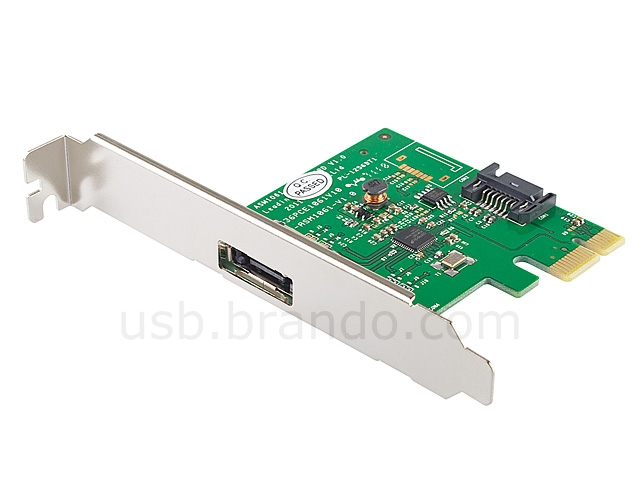 SATA 3 + eSATA  3 (6Gb/s)  PCI Express Card